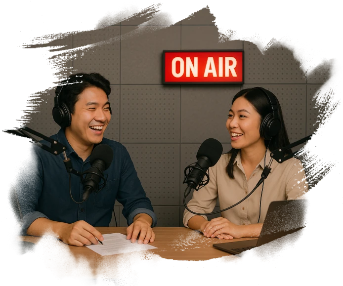 We collaborated with Love Radio to hold radio shows